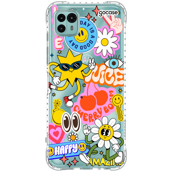 Capinha para celular  Happy Groovy