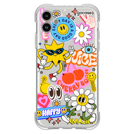 Capinha para celular  Happy Groovy