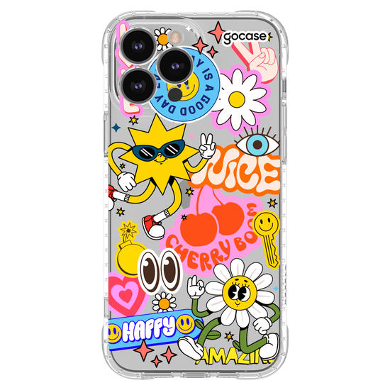 Capinha para celular  Happy Groovy