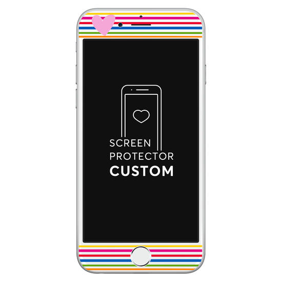 Happy Love White Screen Protector - Tempered Glass