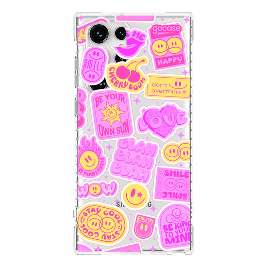 Capinha para celular  Happy Stickers