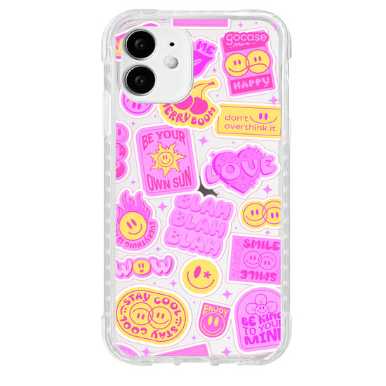 Capinha para celular  Happy Stickers