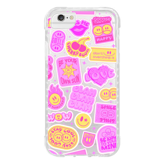 Capinha para celular  Happy Stickers