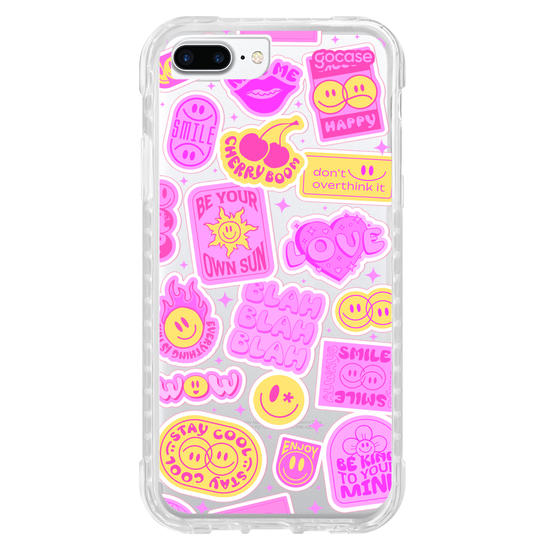 Capinha para celular  Happy Stickers