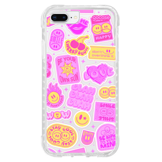 Capinha para celular  Happy Stickers