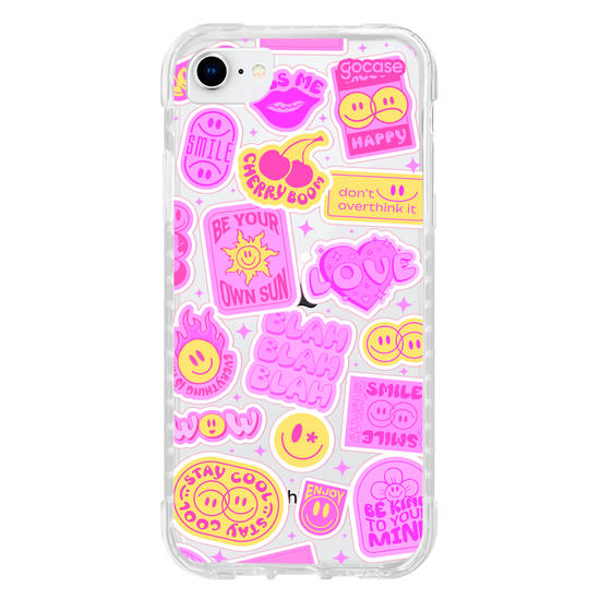 Capinha para celular  Happy Stickers