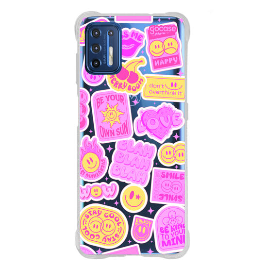 Capinha para celular  Happy Stickers