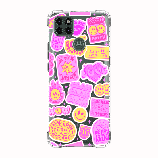 Capinha para celular  Happy Stickers