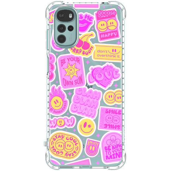 Capinha para celular  Happy Stickers