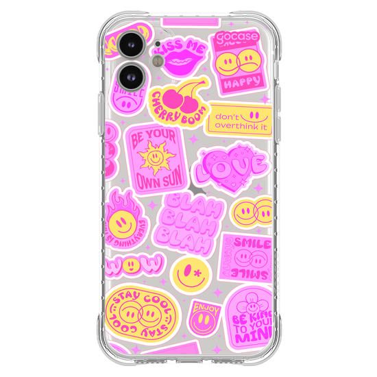 Capinha para celular  Happy Stickers