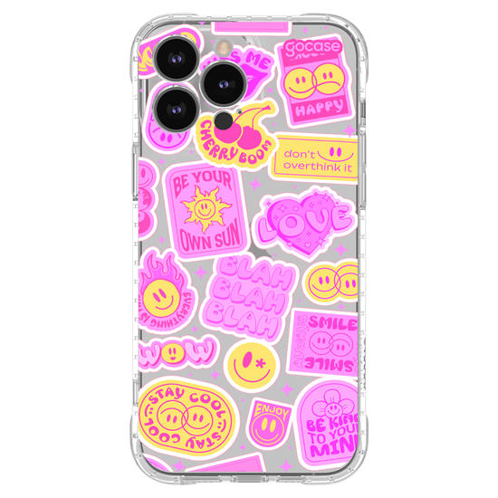 Capinha para celular  Happy Stickers