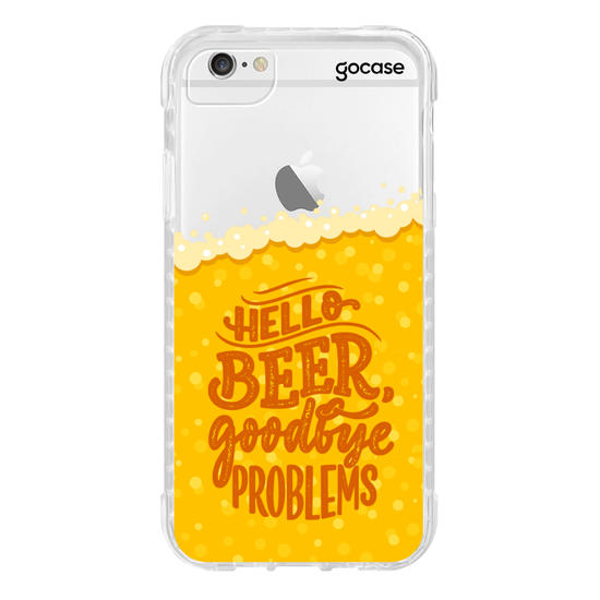 Capinha para celular Hello Beer, Goodbye Problems