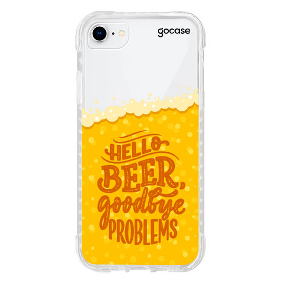 Capinha para celular Hello Beer, Goodbye Problems