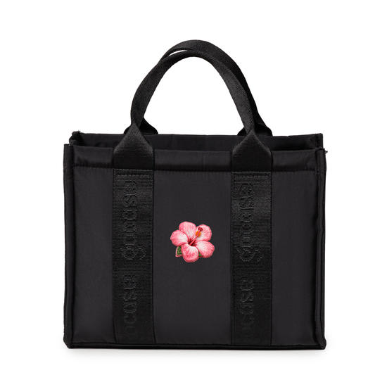 Tote Pop -  Hibiscus Embroidery