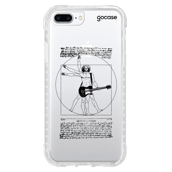 Capinha para celular  Homem Vitruviano Rock
