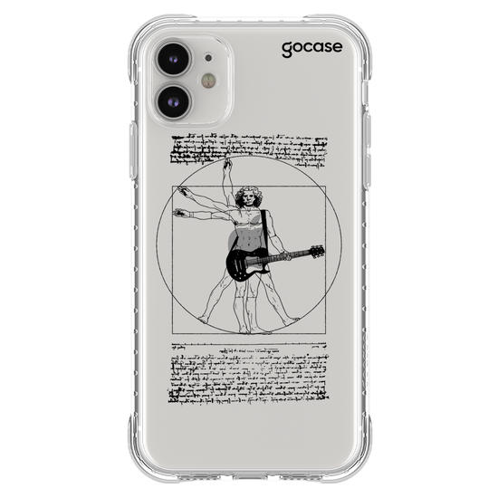 Capinha para celular  Homem Vitruviano Rock