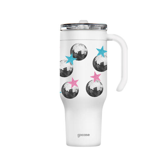 Copo Térmico Life + Ebook - Disco Ball