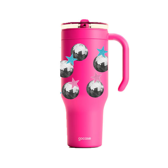 Copo Térmico Life + Ebook - Disco Ball