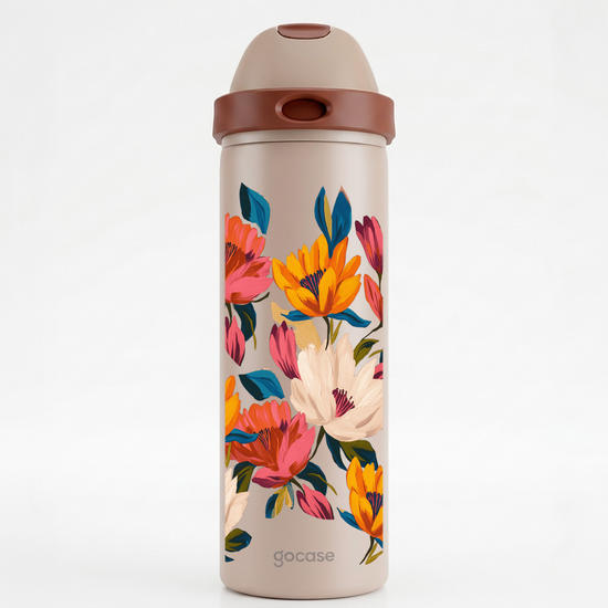  Garrafa Térmica Hydra Duo -  Flora Sunset