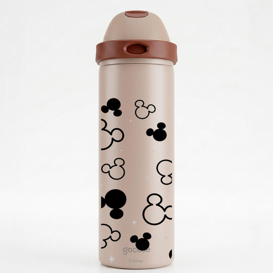  Garrafa Térmica Hydra Duo -  Mickey & Amigos - Mickey Pattern Minimalista Preto