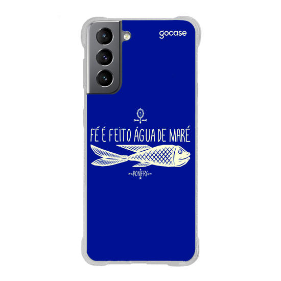 Capinha para celular  Iemanjá Fé na Água - Azul