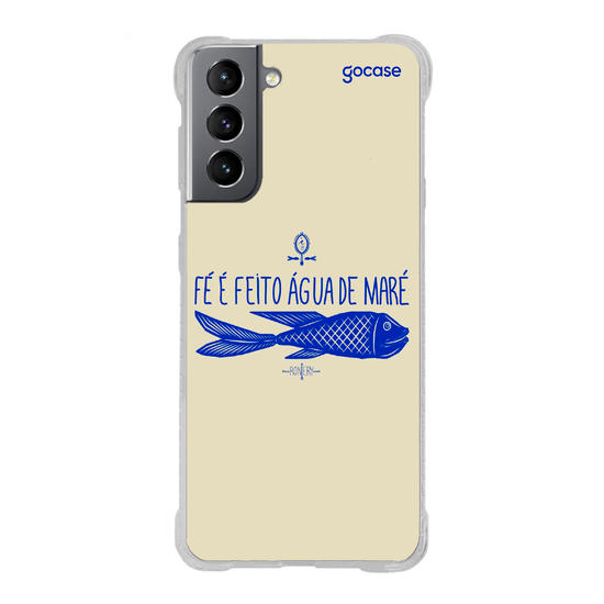 Capinha para celular  Iemanjá Fé na Água - Creme