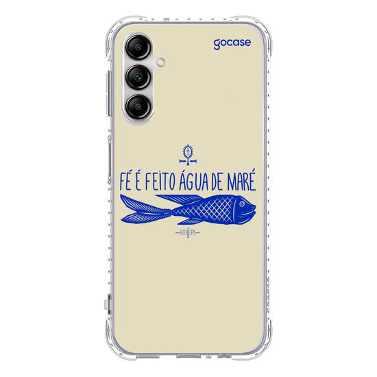 Capinha para celular  Iemanjá Fé na Água - Creme