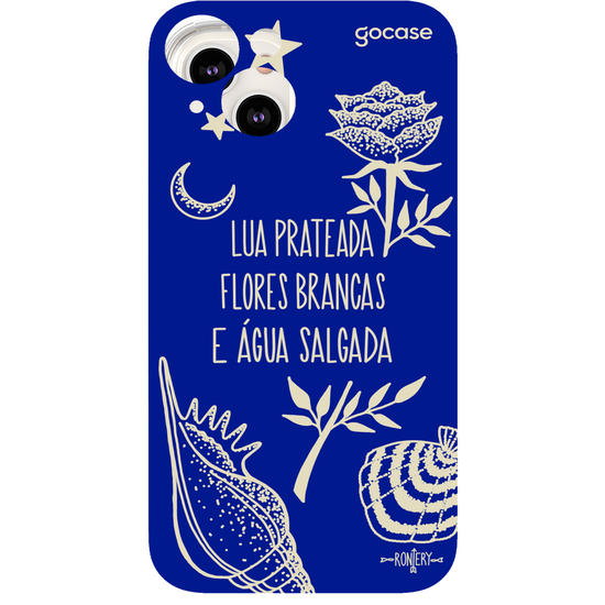 Capinha para celular  Iemanjá Fé no Mar - Azul