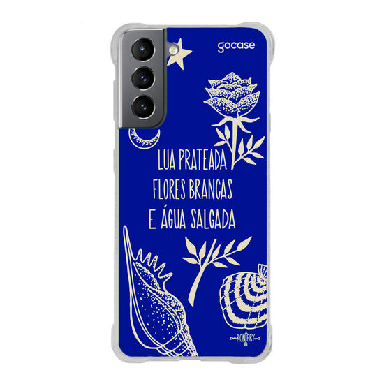 Capinha para celular  Iemanjá Fé no Mar - Azul