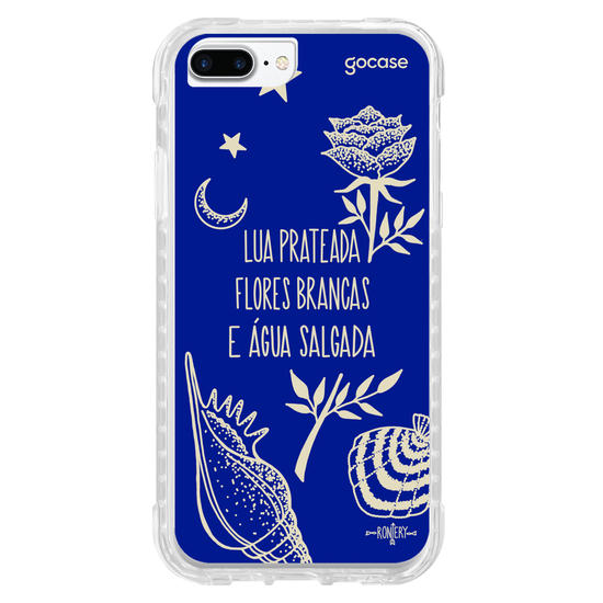 Capinha para celular  Iemanjá Fé no Mar - Azul