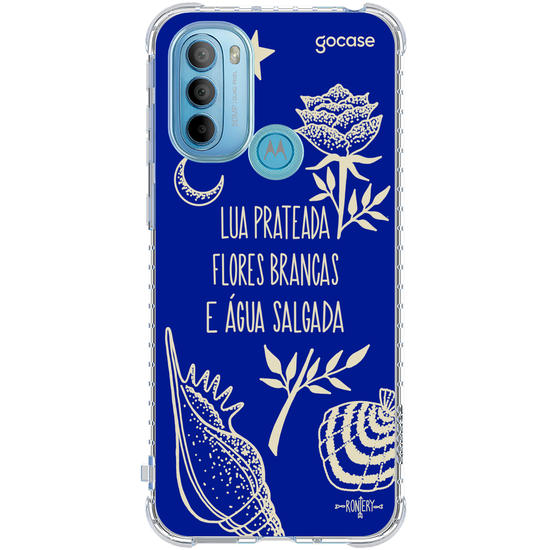 Capinha para celular  Iemanjá Fé no Mar - Azul