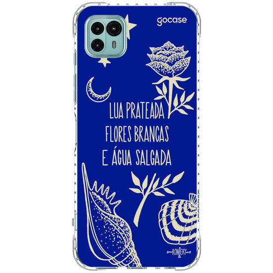 Capinha para celular  Iemanjá Fé no Mar - Azul