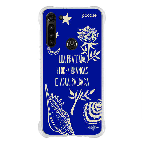 Capinha para celular  Iemanjá Fé no Mar - Azul