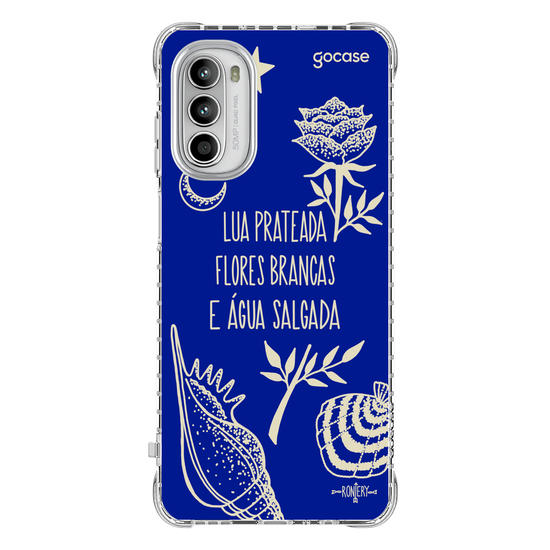 Capinha para celular  Iemanjá Fé no Mar - Azul