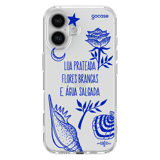 Capinha para celular  Iemanjá - Fé no Mar - Creme
