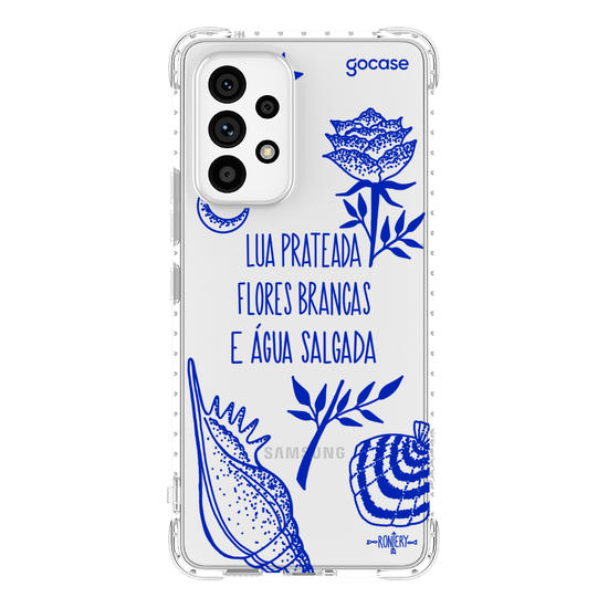 Capinha para celular  Iemanjá - Fé no Mar - Creme
