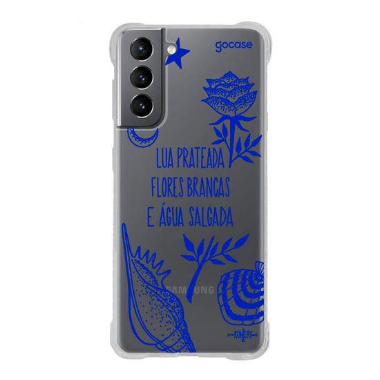Capinha para celular  Iemanjá - Fé no Mar - Creme