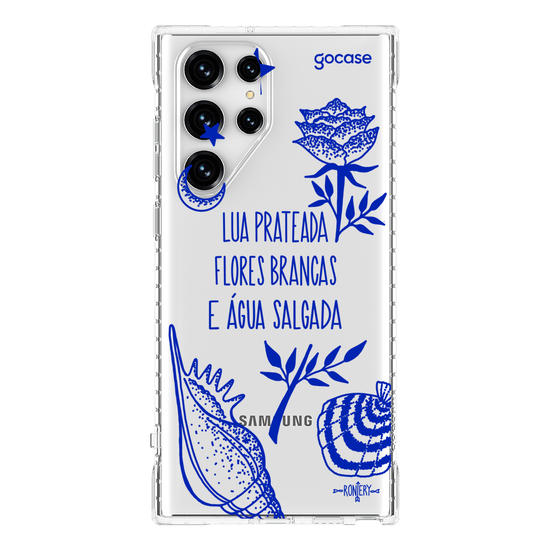 Capinha para celular  Iemanjá - Fé no Mar - Creme