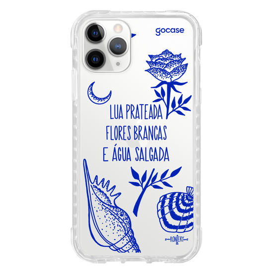 Capinha para celular  Iemanjá - Fé no Mar - Creme