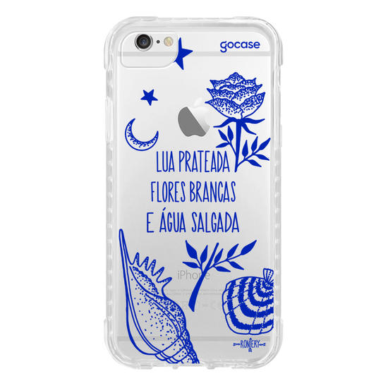 Capinha para celular  Iemanjá - Fé no Mar - Creme