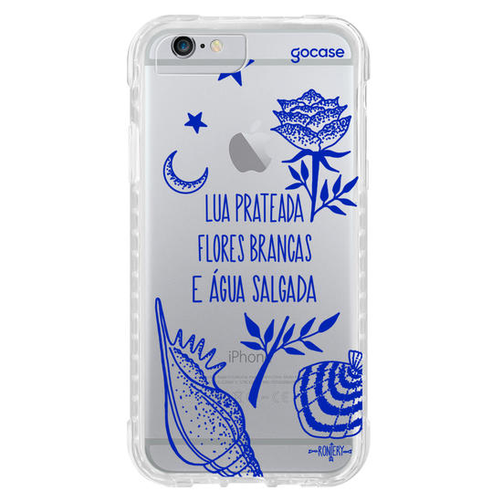 Capinha para celular  Iemanjá - Fé no Mar - Creme