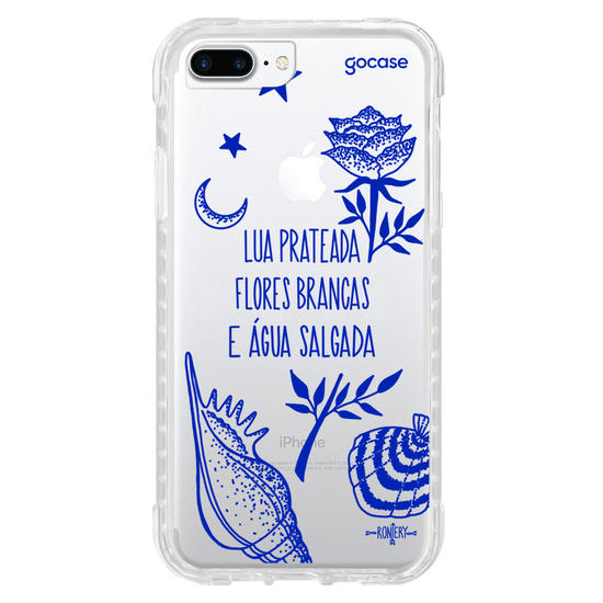 Capinha para celular  Iemanjá - Fé no Mar - Creme