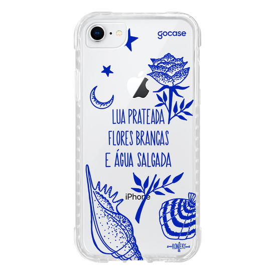 Capinha para celular  Iemanjá - Fé no Mar - Creme