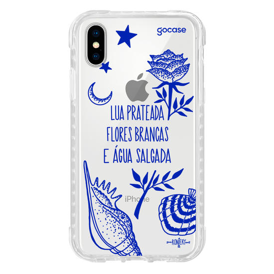 Capinha para celular  Iemanjá - Fé no Mar - Creme