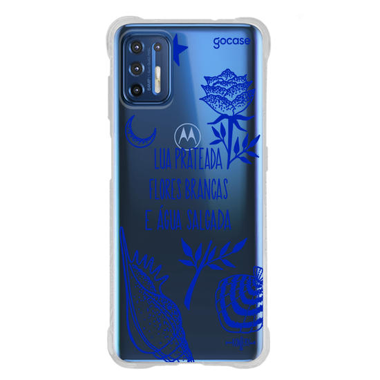 Capinha para celular  Iemanjá - Fé no Mar - Creme