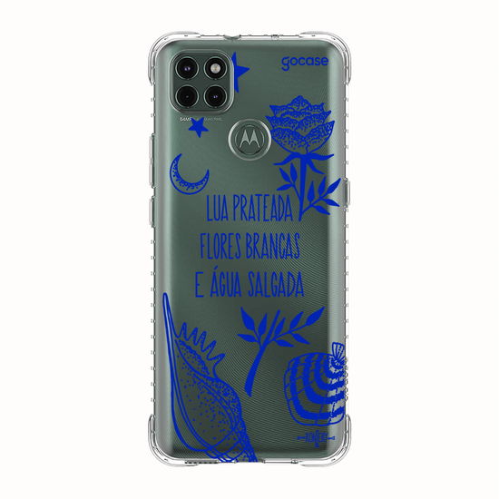 Capinha para celular  Iemanjá - Fé no Mar - Creme