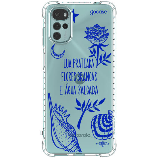 Capinha para celular  Iemanjá - Fé no Mar - Creme