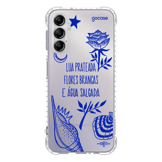 Capinha para celular  Iemanjá - Fé no Mar - Creme