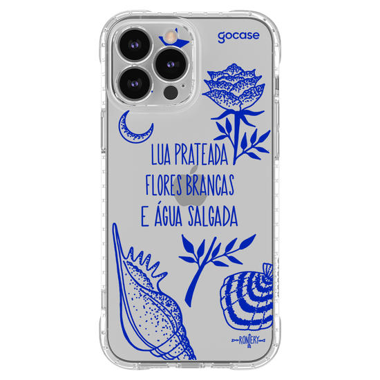 Capinha para celular  Iemanjá - Fé no Mar - Creme