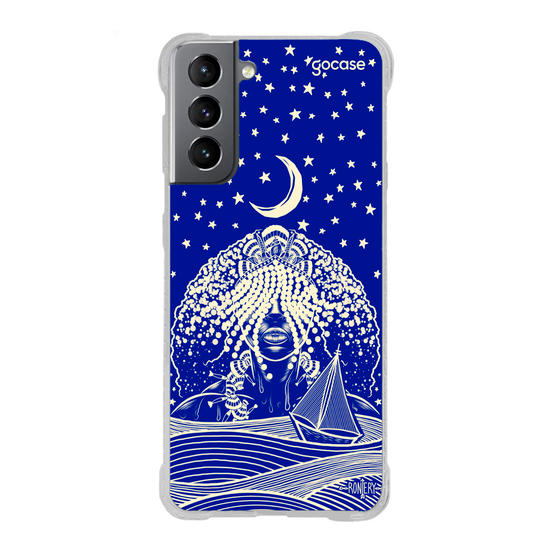 Capinha para celular  Iemanjá Maré - Azul